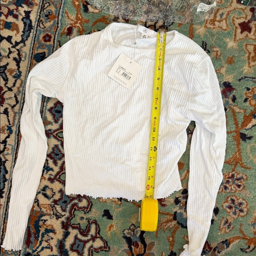Missguided White Ribbed Top‎ - Picture 3 of 3